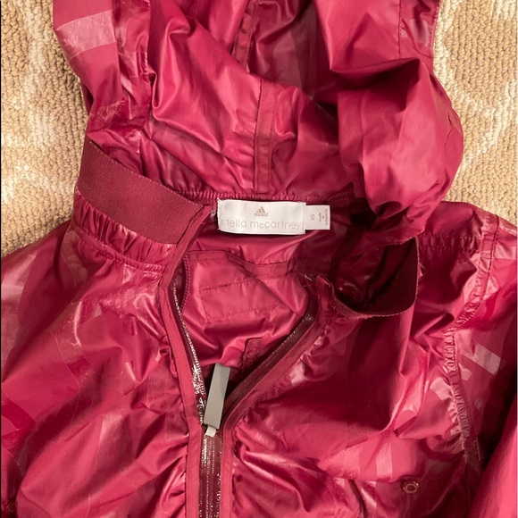 ADIDAS BY STELLA MCCARTNEY
BURGUNY LOGO NYLON ZIP UP HOODIE SIZE XS - Picture 2 of 4